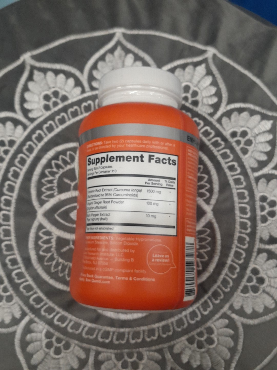 Qunol Turmeric (95%Curcuminoids) 1500 mg+Ginger+Black Pepper 220Caps EXP 05/2028