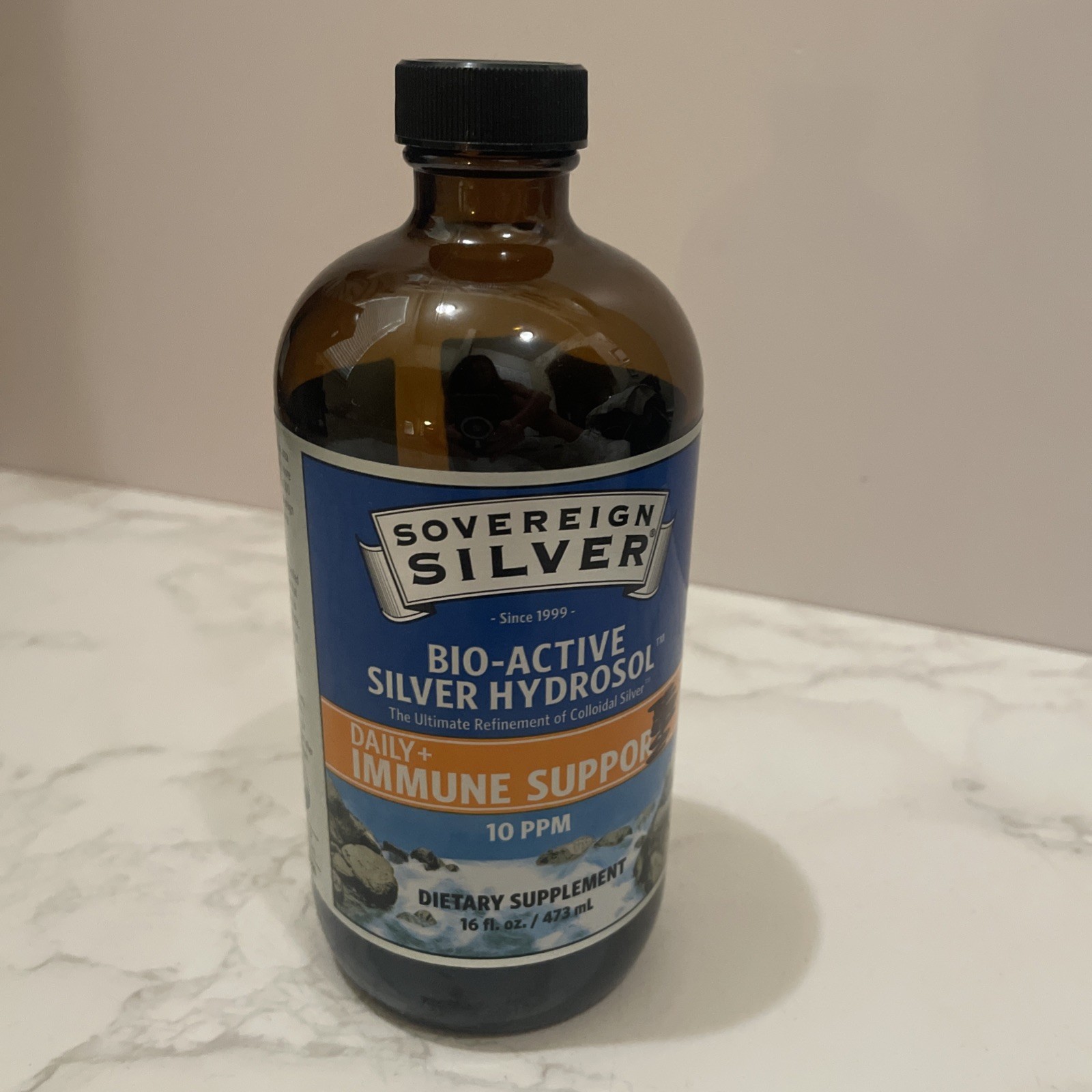 Sovereign Silver Immune Support – Colloidal Silver, 10 Oz Read 10 Ppm 3/28