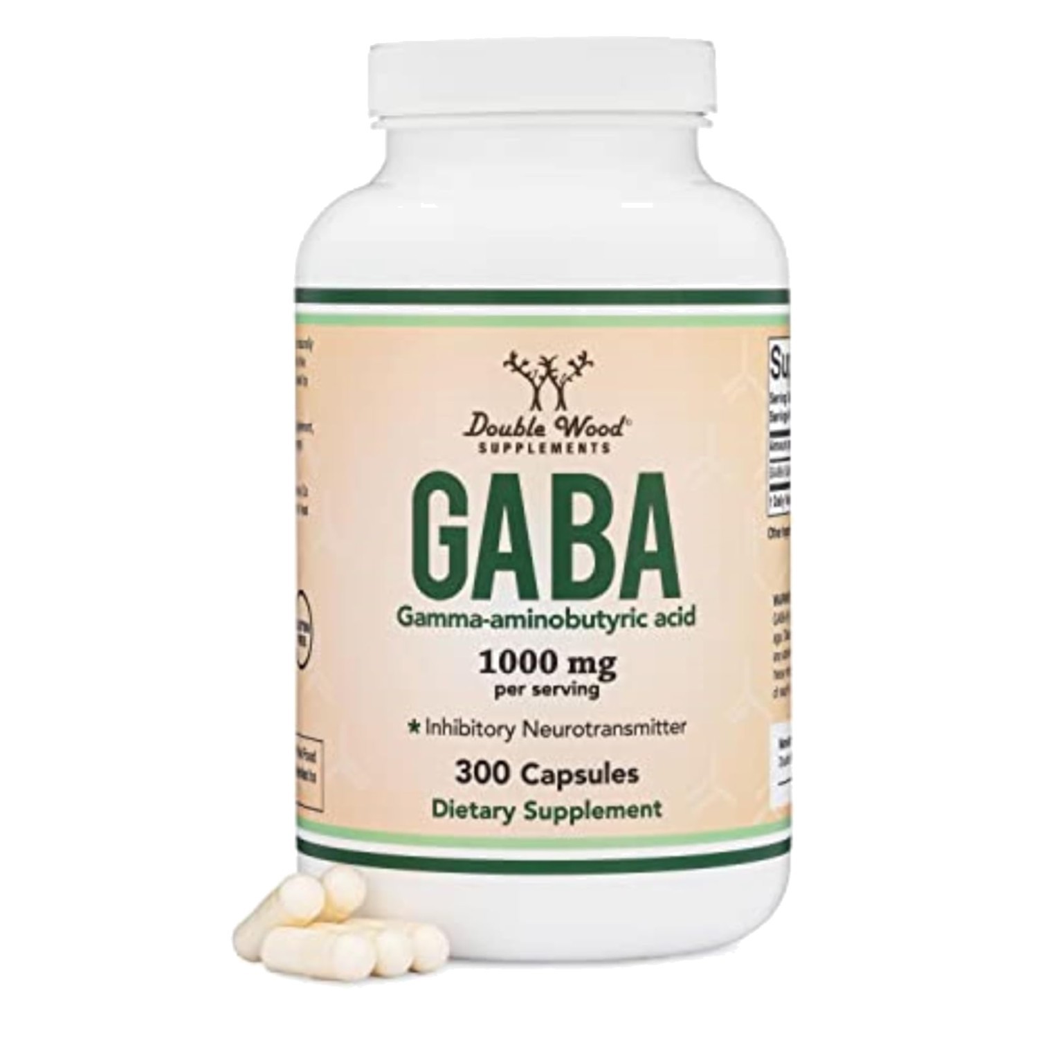 GABA Supplement (300 Capsules, 1,000mg per 300 Count (Pack of 1), Red