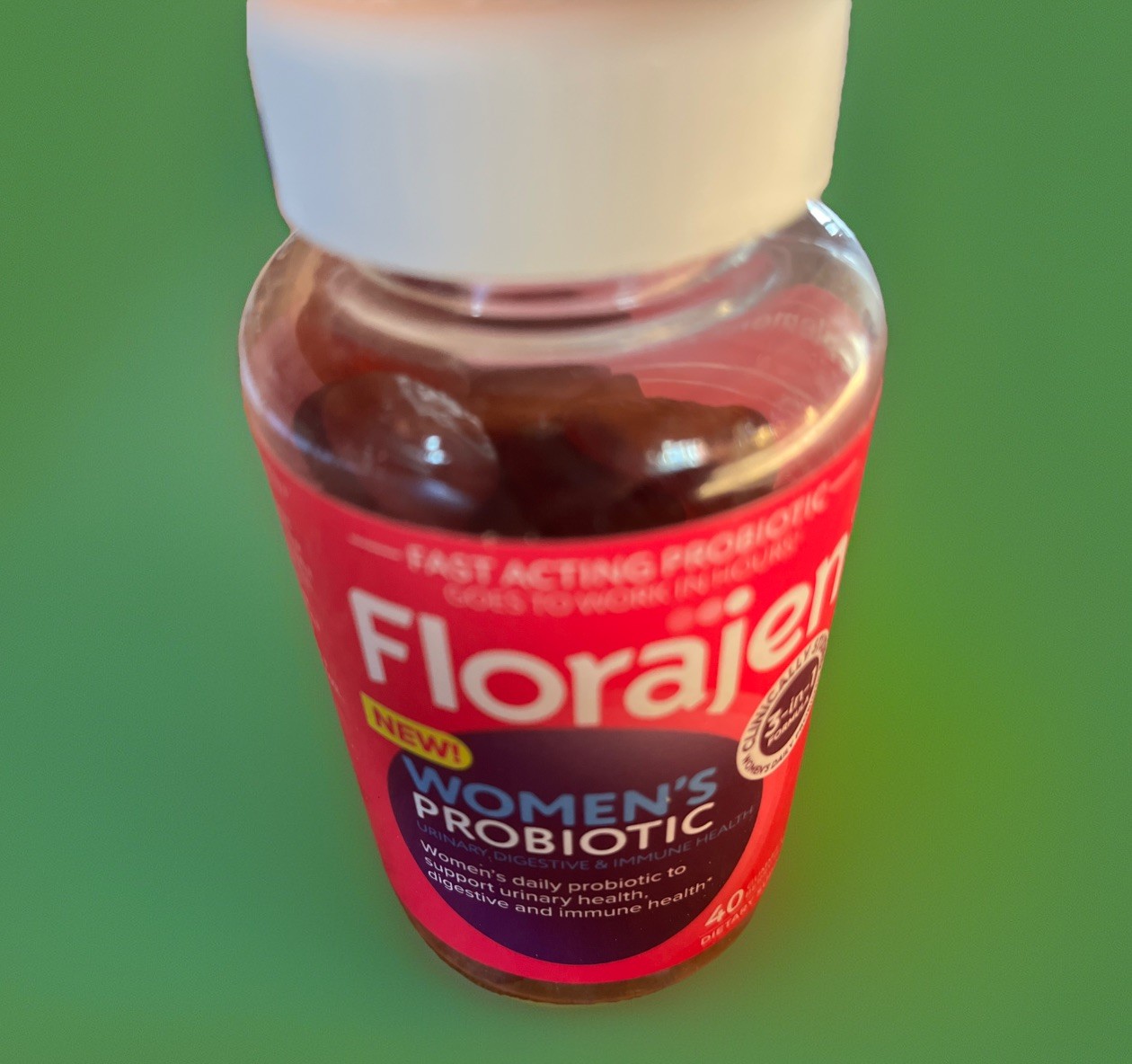Florajen Women’s Probiotic 40 Gummies Berry Urinary Digestive Immune Ex 02/2026+