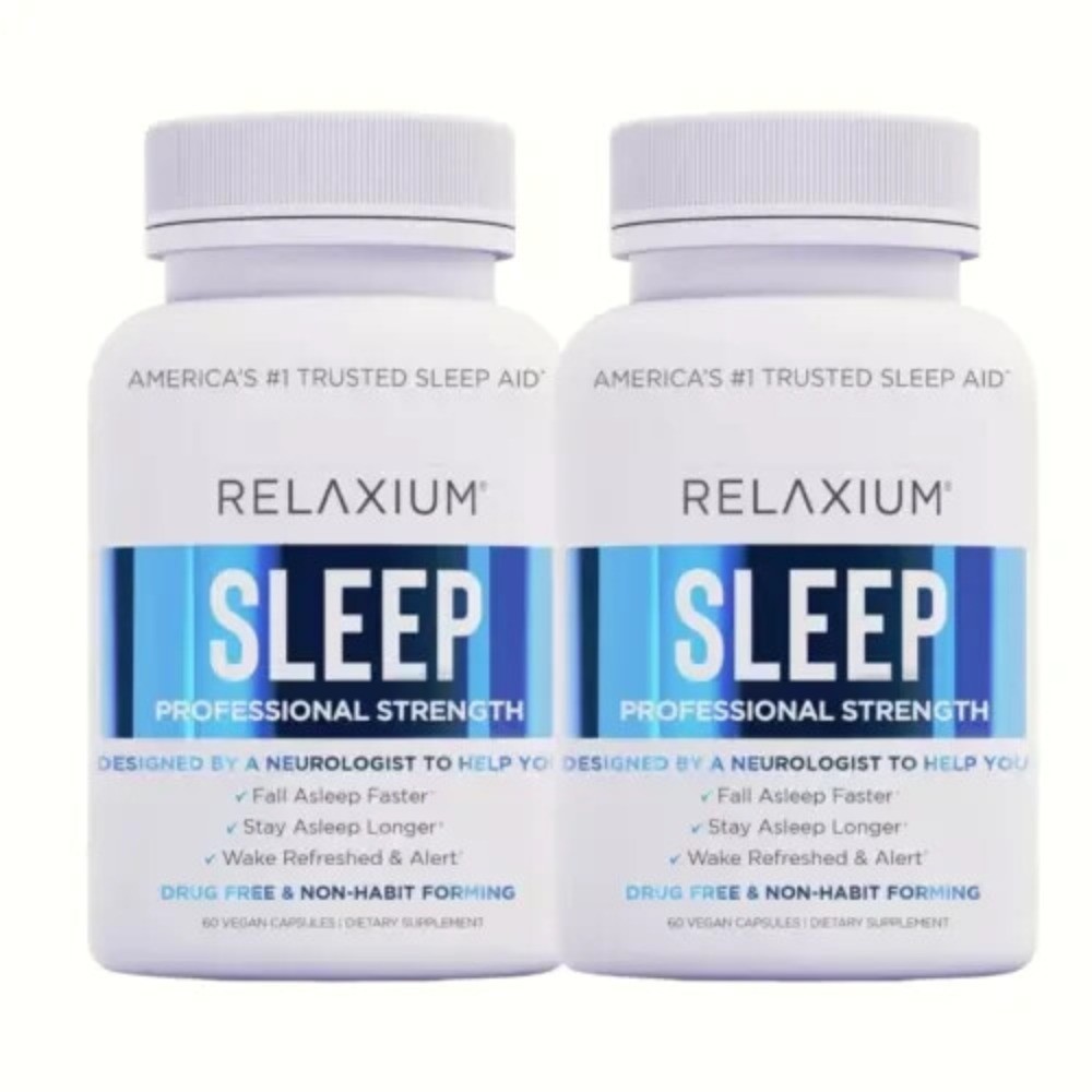 New Relaxium Sleep Natural Dietary Supplement for Better Sleep – 120 Capsules