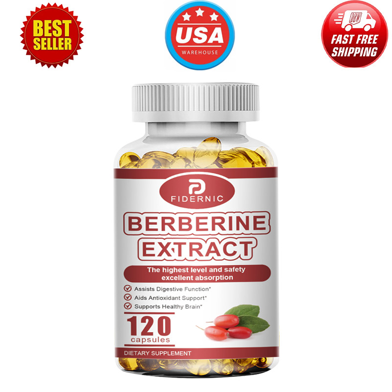 120 Premium Berberine HCL High Potency Anti-inflammatory,Blood Sugar Support