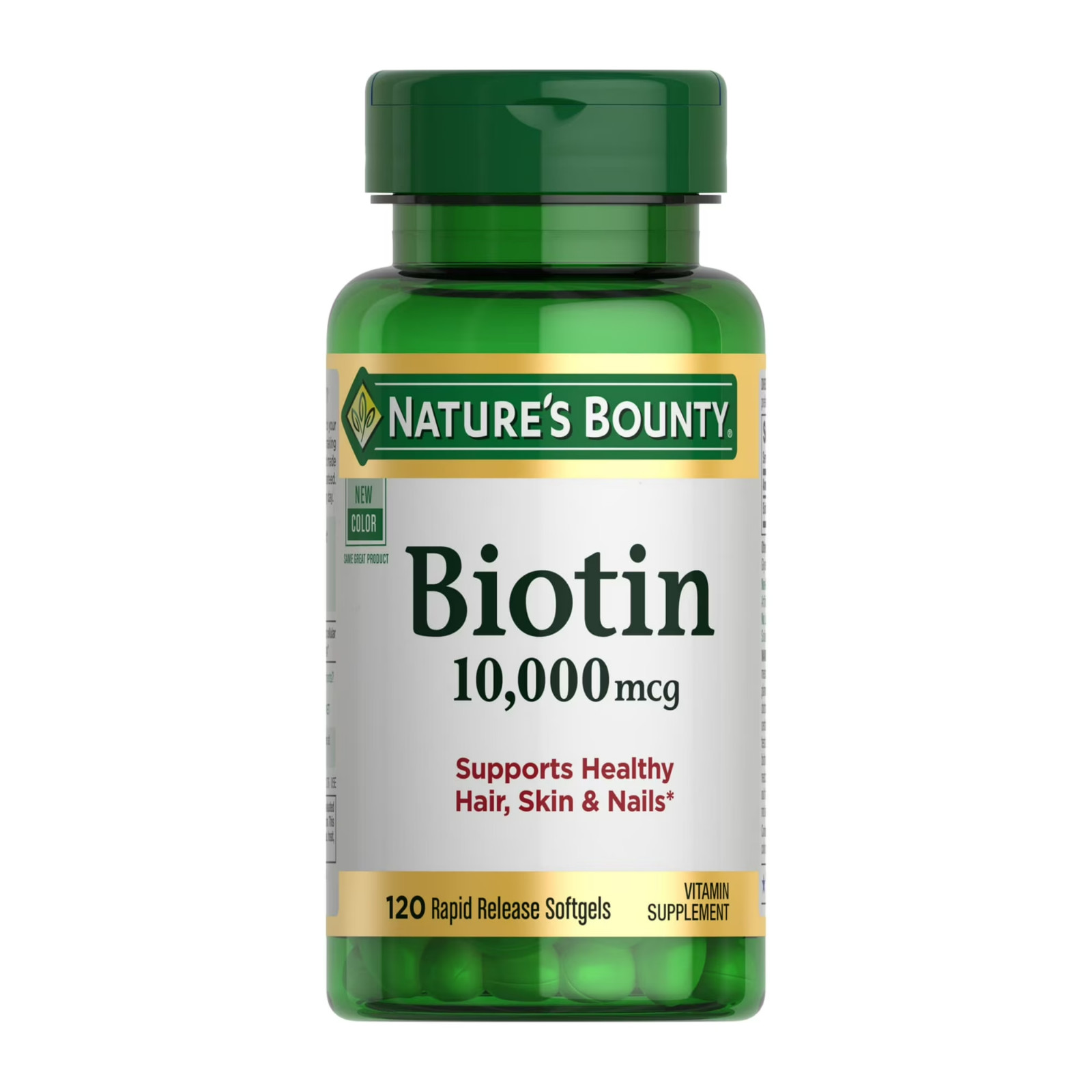 Nature’s Bounty Biotin, Supports Healthy Hair, Skin and Nails 10,000 mcg 120 Ct