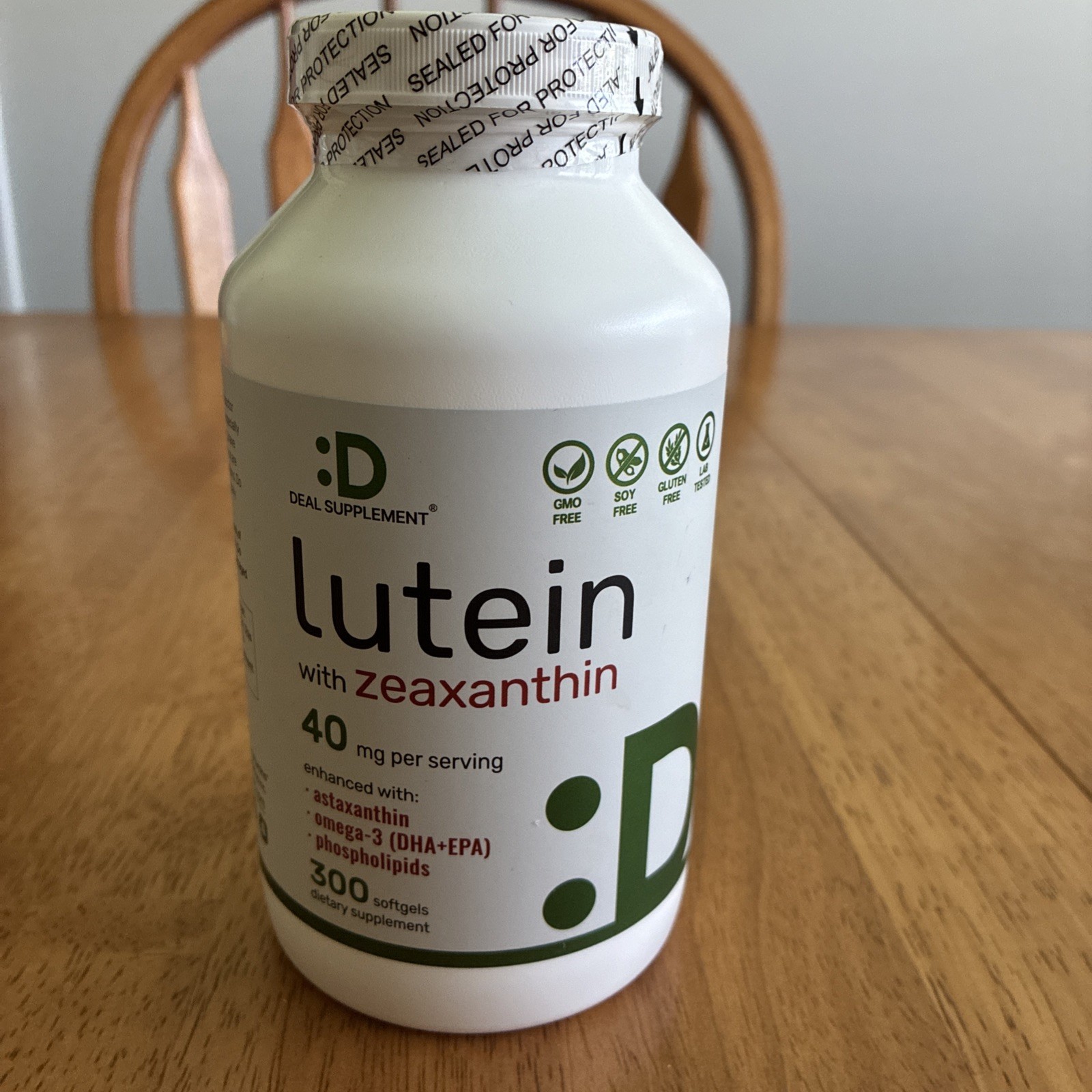 lutein and zeaxanthin 40 mg eye health vitamins 300 Softgels :D Deal Supplement