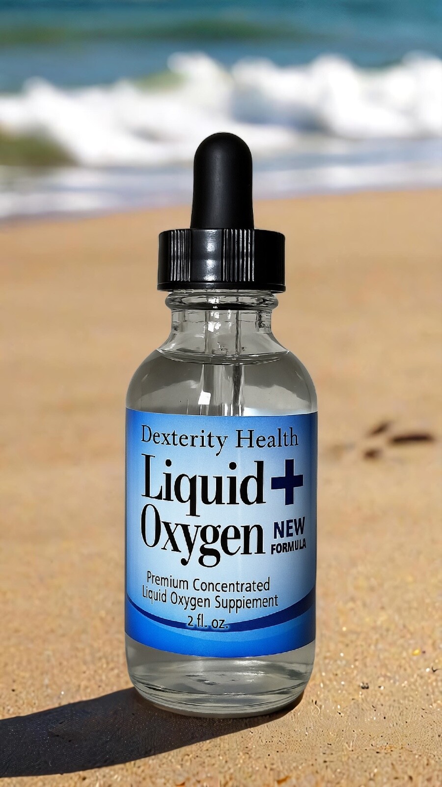 LIQUID OXYGEN DROPS 1 BOTTLE 2 OZ NEW FORMULA ADVANCED ENERGY HEALTH