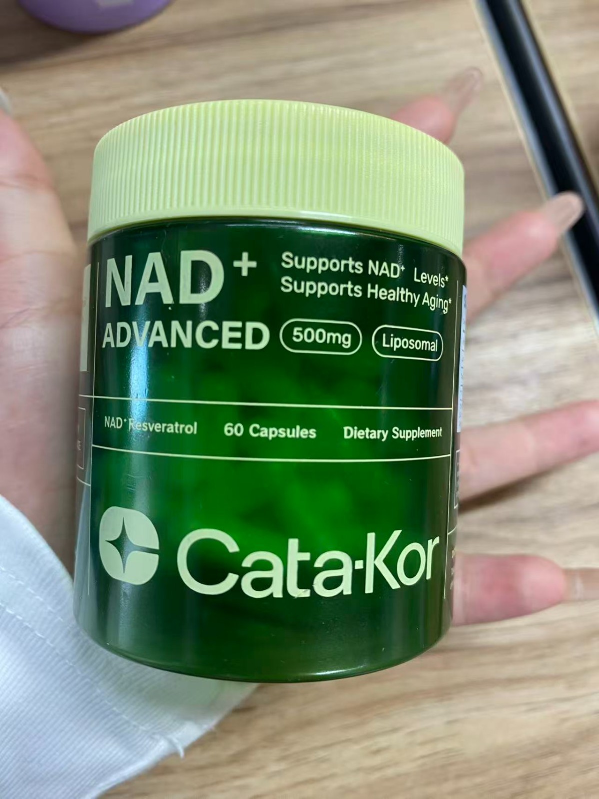 2 Pack Cata-Kor NAD+ Advanced Liposomal 500mg containing Resveratrol, Anti-Aging