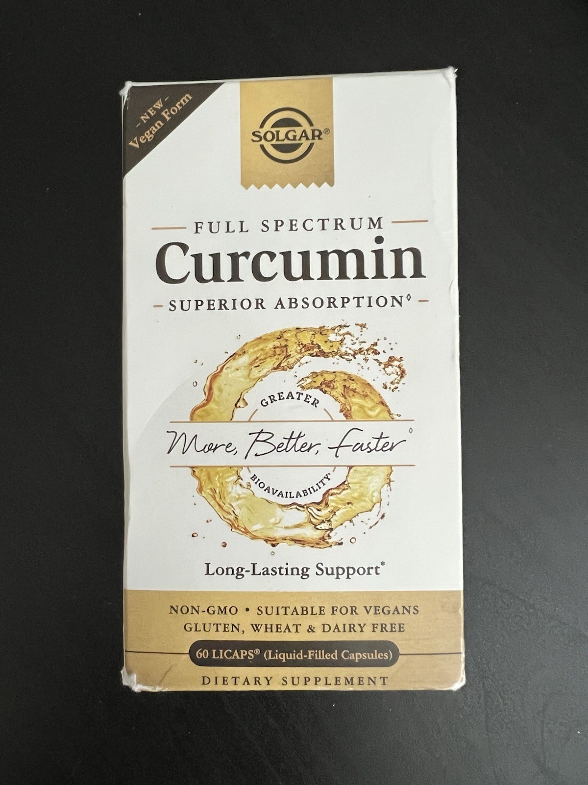 Solgar Full Spectrum Curcumin Softgel Capsule – 60 Servings Exp 06/2026!
