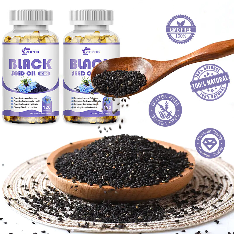 1000mg Black Seed Oil,Premium Cold Pressed,Non-GMO,Vegan,Premium Black Seed 240p