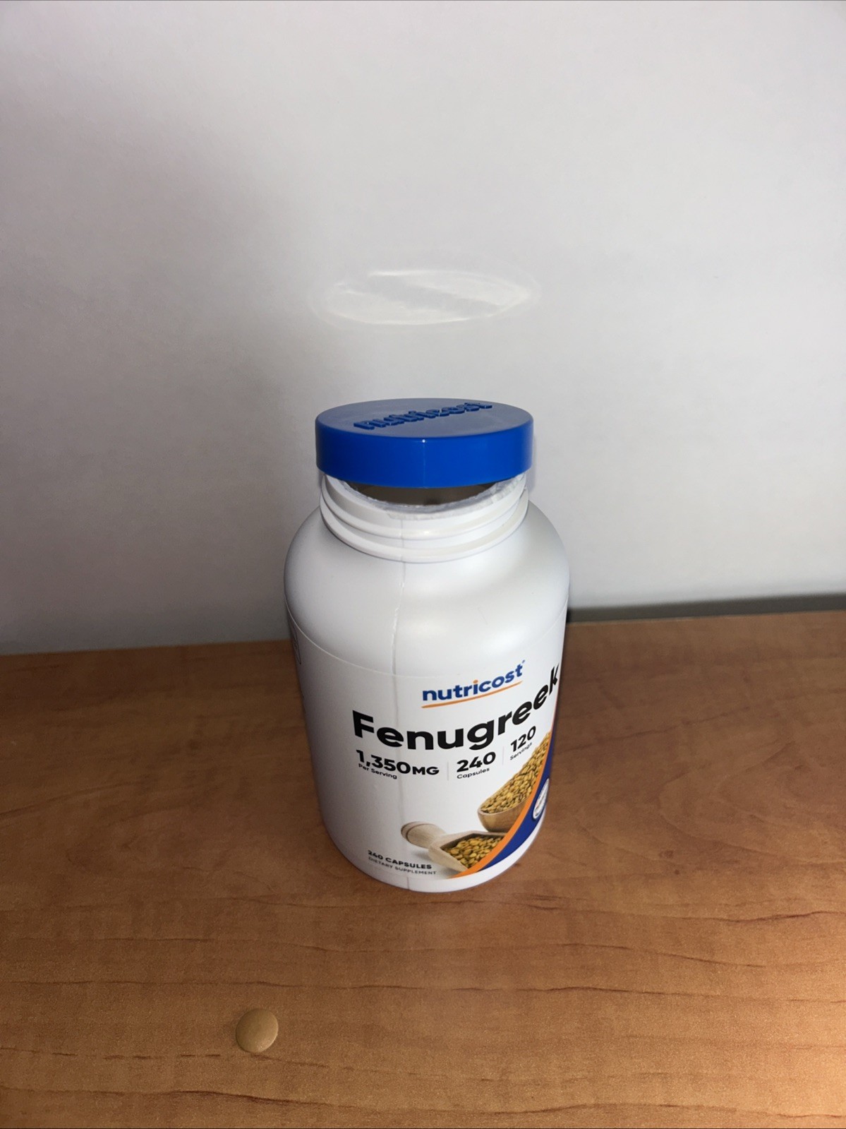 Nutricost Fenugreek Seed 1350Mg 240 Capsules – Gluten Free, Non-Gmo
