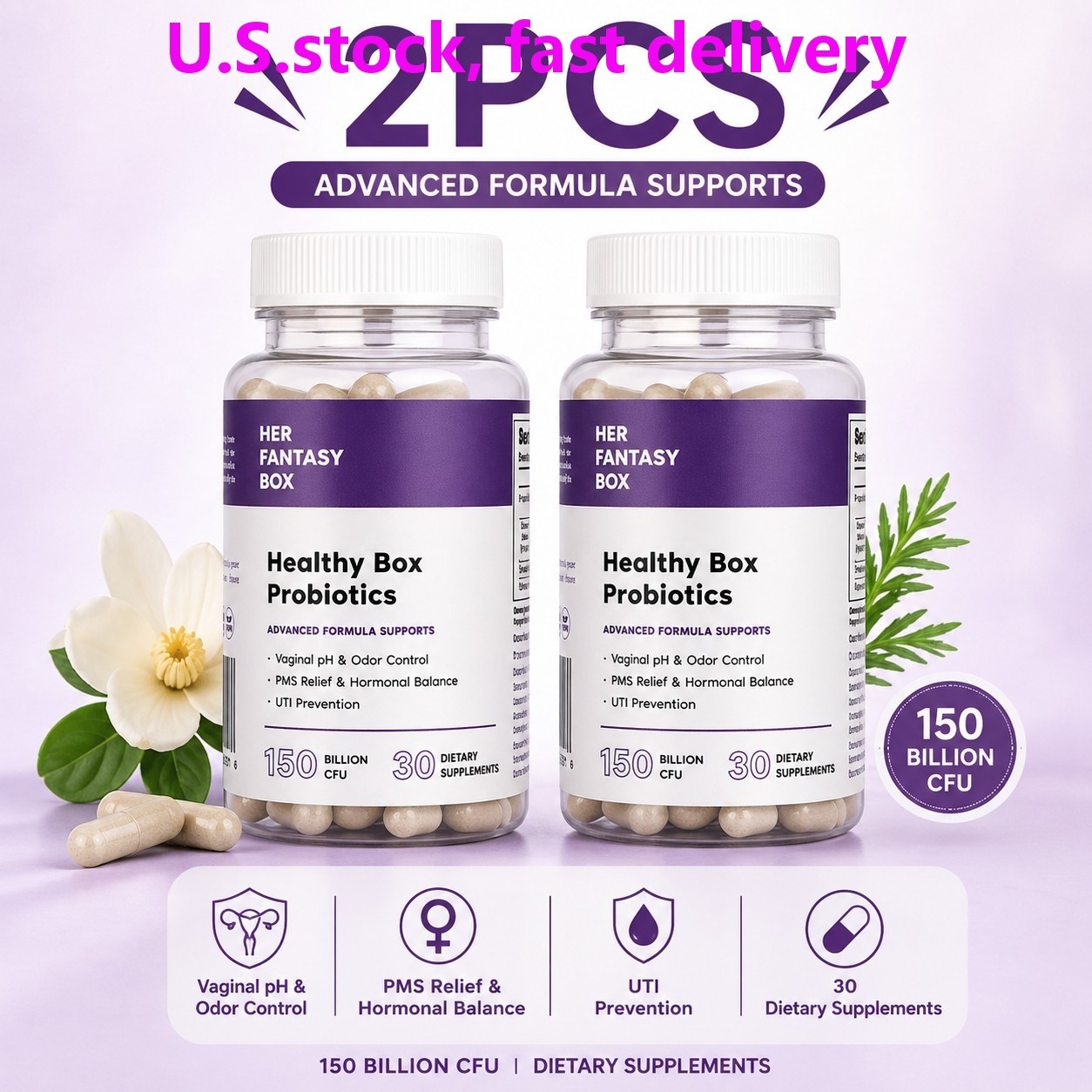 Her Fantasy Box | Healthy Box | Vaginal Probiotics for Women – Prebiotics +