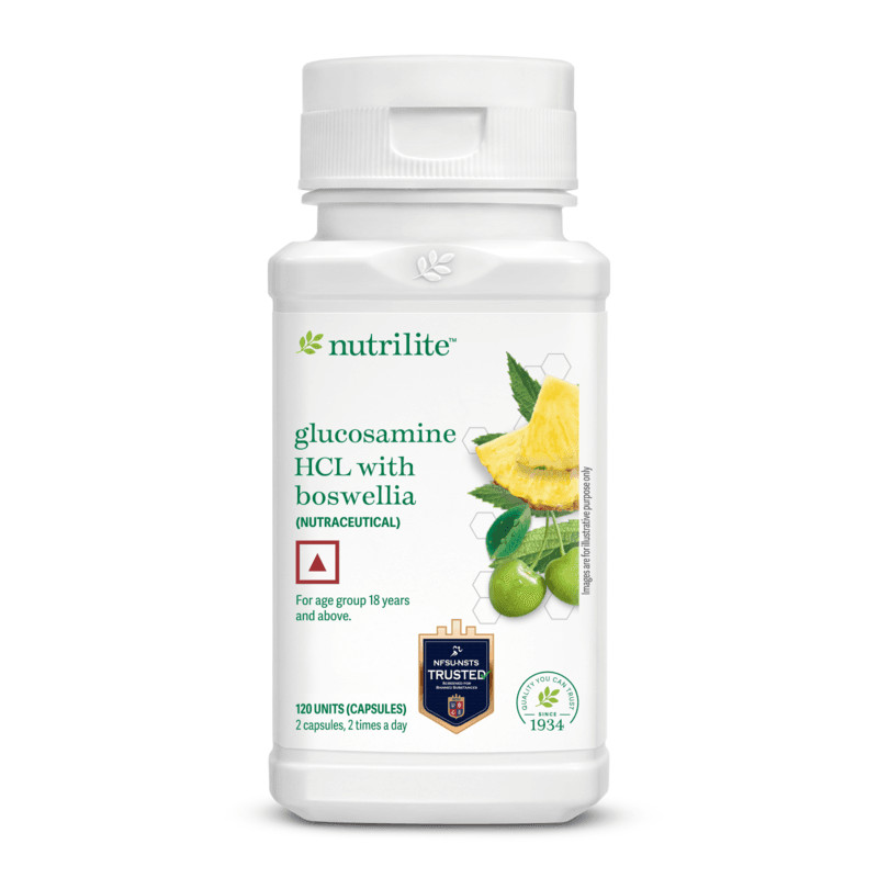 NUTRILITE® Glucosamine HCL with Boswellia | Joint functioning & mobility | 120N