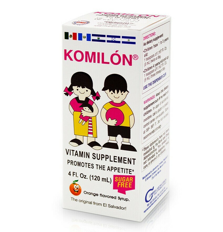 KOMILON CHILDREN’S APPETITE SUPPLEMENT SYRUP 4oz