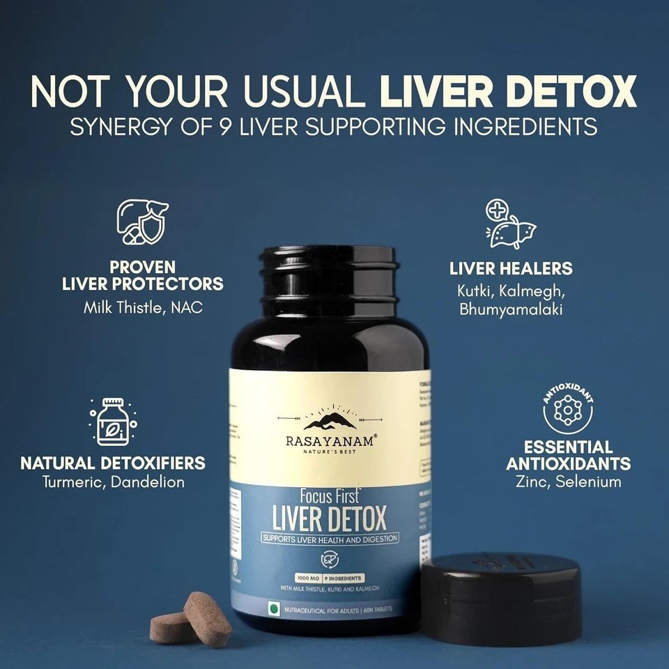 Liver Detox Supplement | Milk Thistle with 80% Silymarin | With 9-Ingredient u11