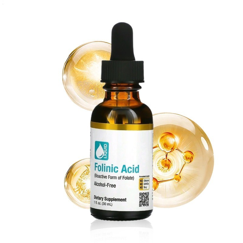 &California Gold Nutrition Folinic Acid 1 fl oz 30ml Liquid Alcohol-Free