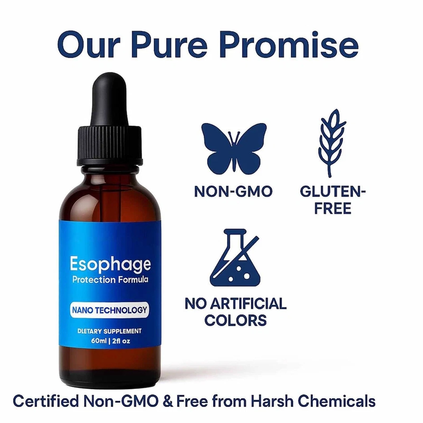 Powered Esophageal Drops 60ML Stomach Digestive Support Drops 2oz