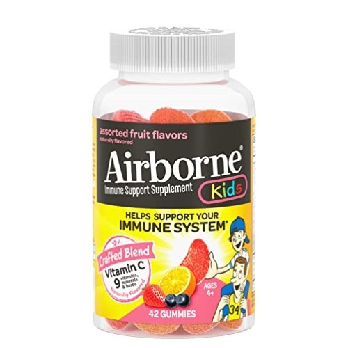 Airborne KIDS 500mg Vitamin C Supports Inmune System, 63 Gummies EXP 02/2026