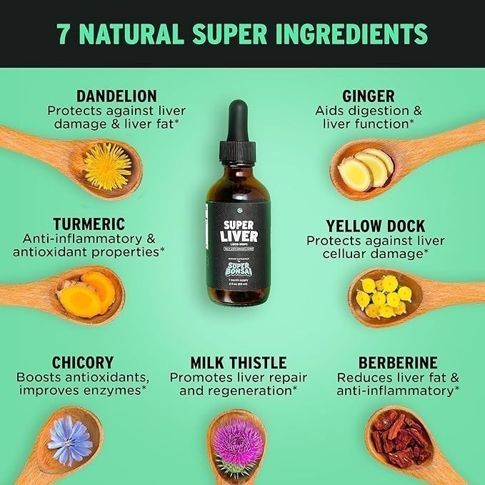 Super Liver Support with Milk Thistle-All Natural Liver Cleanse Detox&Repair Aid