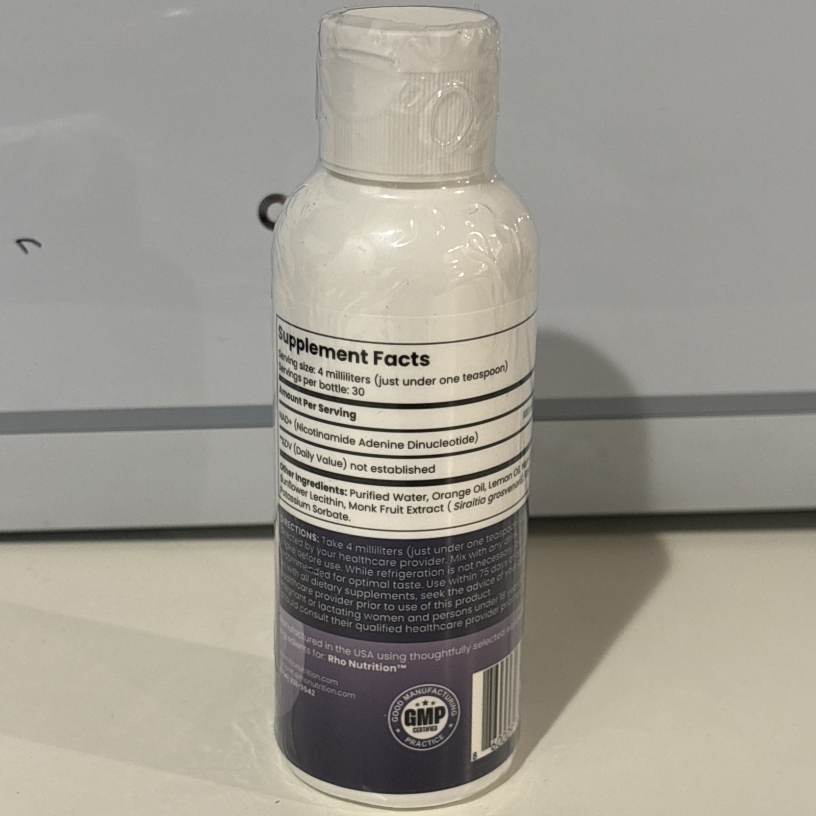 Rho Nutrition Liposomal NAD+ – Ultra High Absorption Liquid NAD+ 4 fl oz
