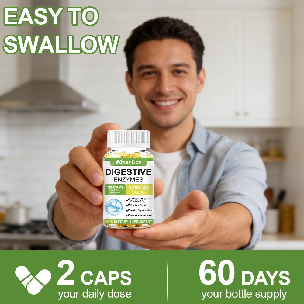 Digestive Enzymes Prebiotic & Probiotics, Gas, Constipation & Bloating Relief