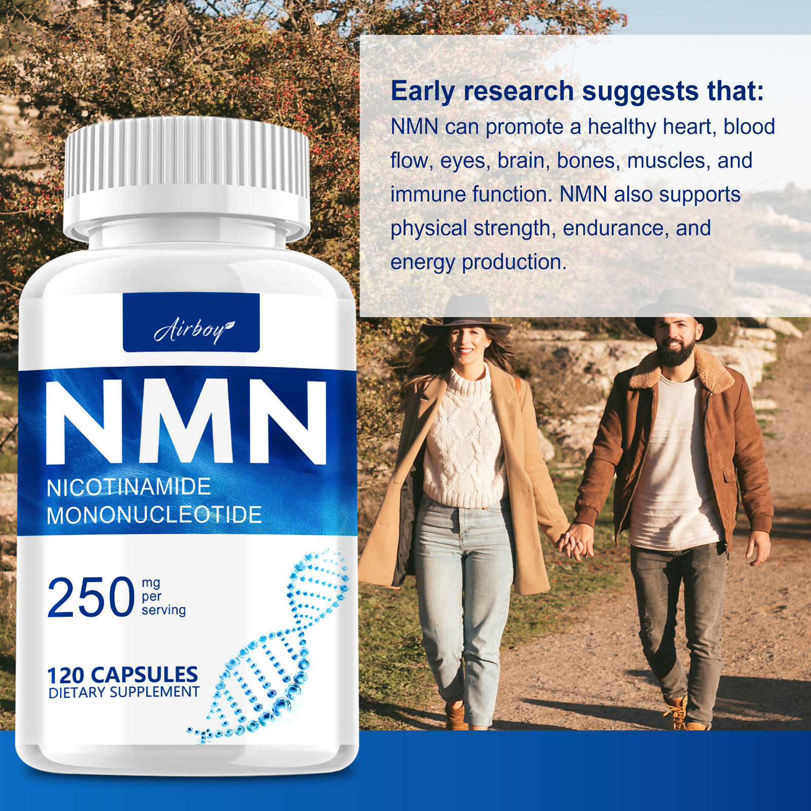 120pcs Nicotinamide 250mg – Energy Metabolism, Increase and Support NAD Levels