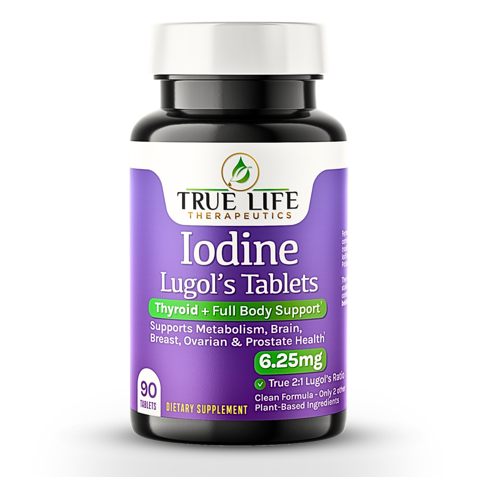 6.25mg Lugol’s Iodine Tablets – 90 Count