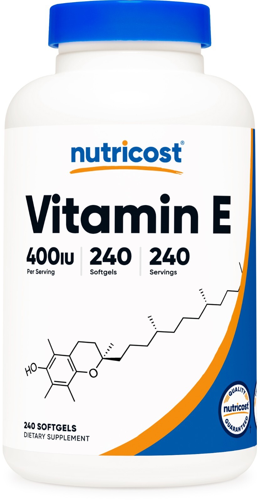 Nutricost Vitamin E 400 IU – 240 Softgel Capsules