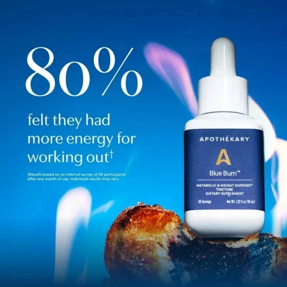 brand new Apothékary Blue Burn Metabolic & Weight Support Tincture 1.0 oz+++-
