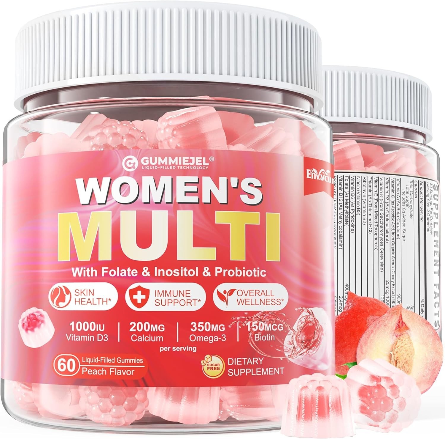 Sugar-Free Women’S Multivitamin Gummies – Women Methylated Multivitamin Filled G
