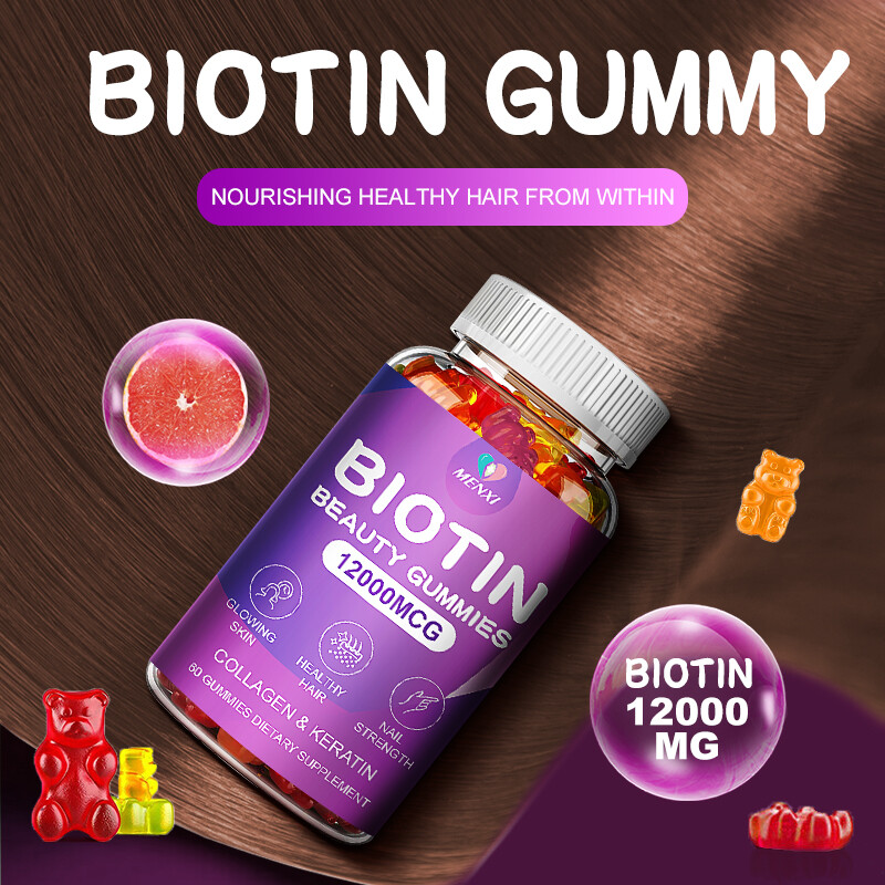 Collagen Biotin Vitamin Gummies for Hair,Skin,Nails,Premium Collagen Supplement