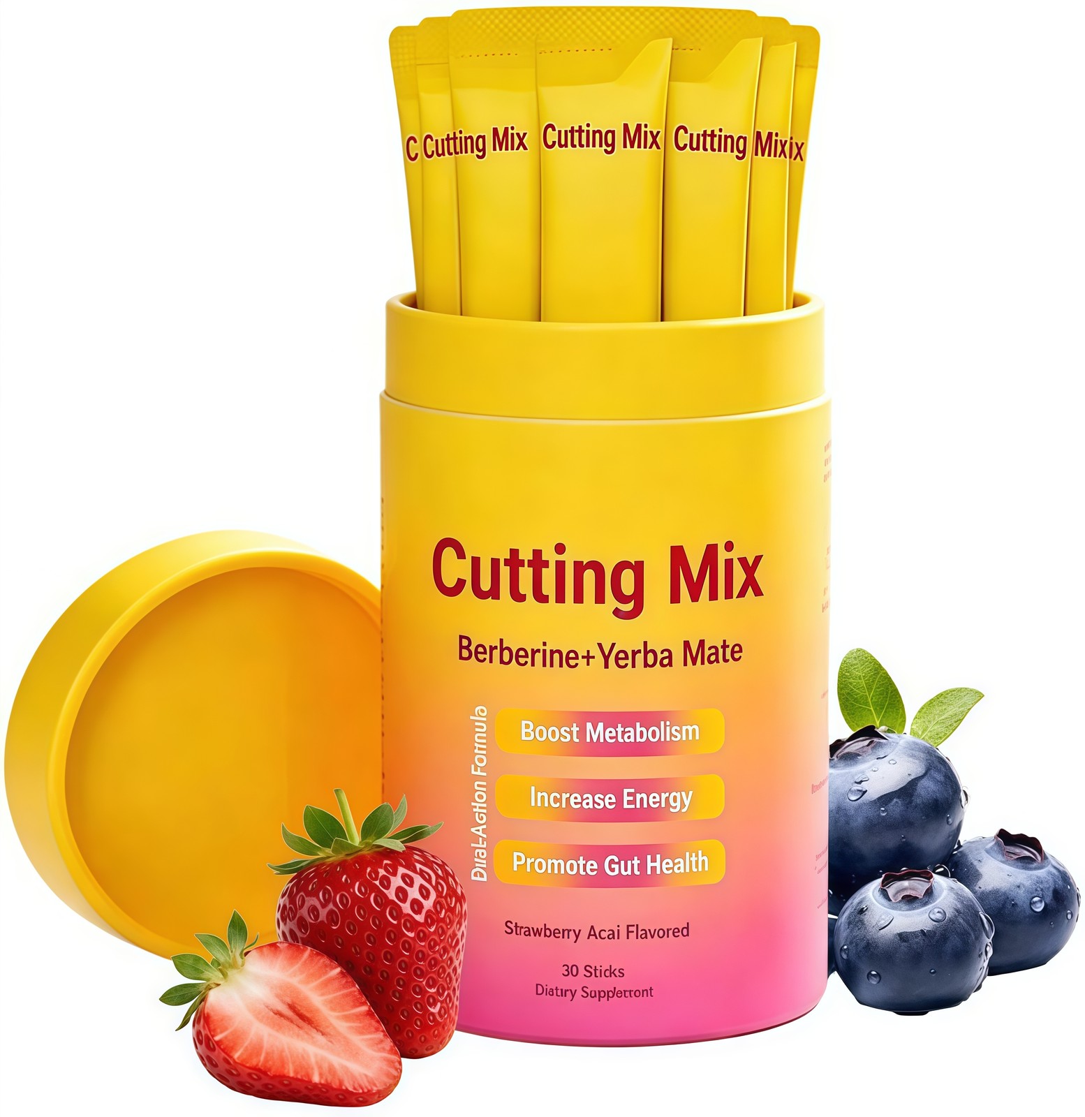 Leefar Cutting Drink Mix – Berberine, Chromium, 5-HTP, Yerba Mate & Magnesium |