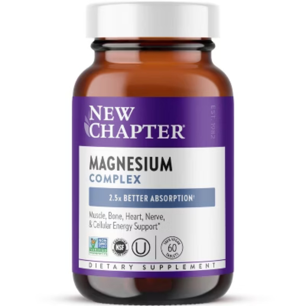 New Chapter Magnesium Complex Supplement, 325 mg – 60ct