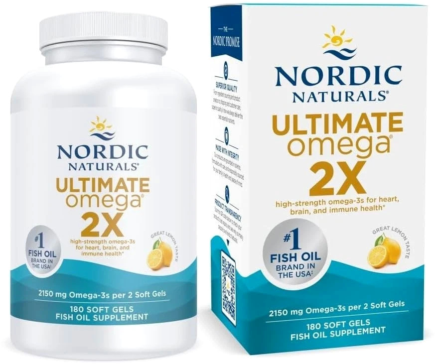 Nordic Naturals Ultimate Omega 2X 180 Soft Gels – Extra Strength – New