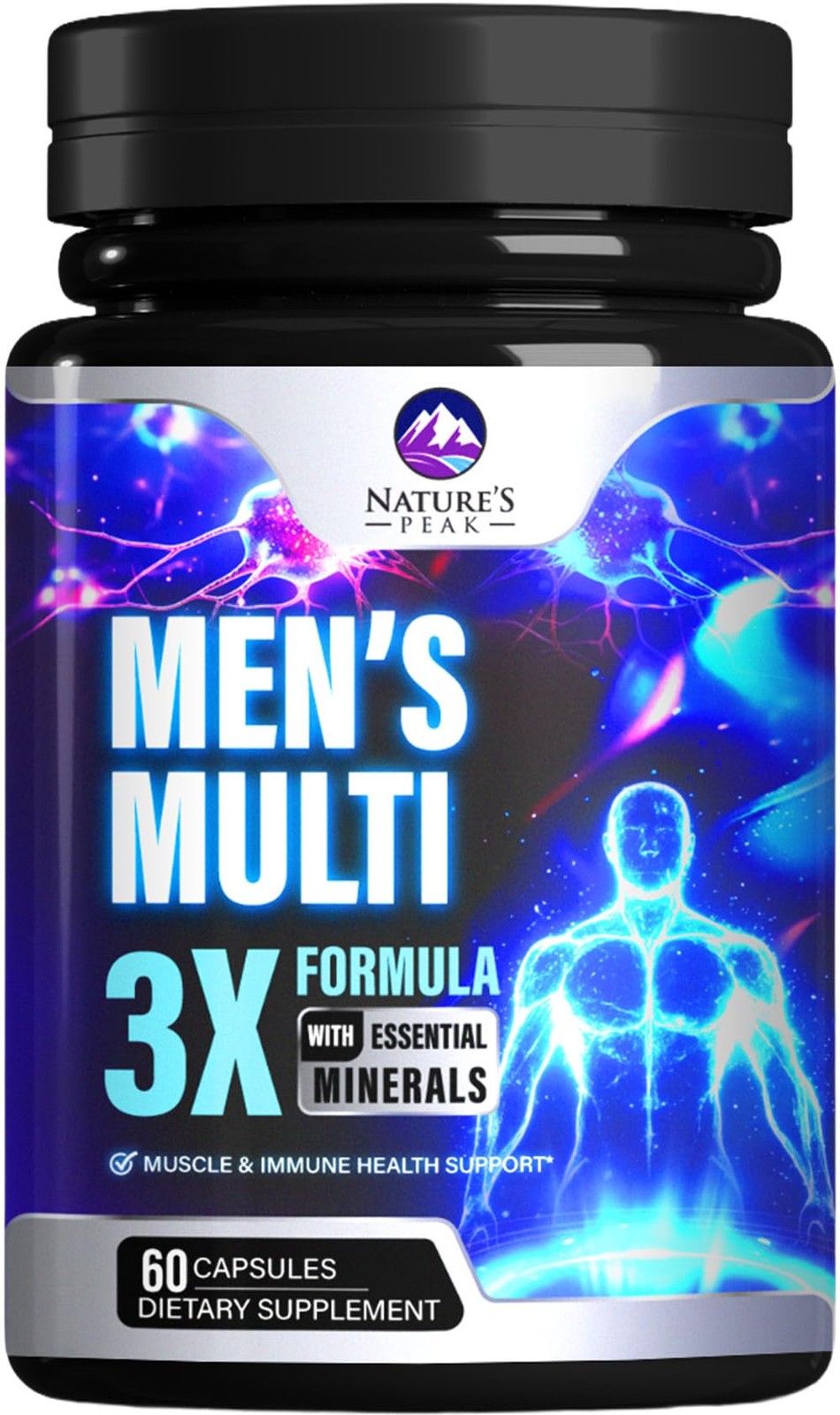 Men’s Multivitamins Supplement – Complete Daily 60 Count (Pack of 1)