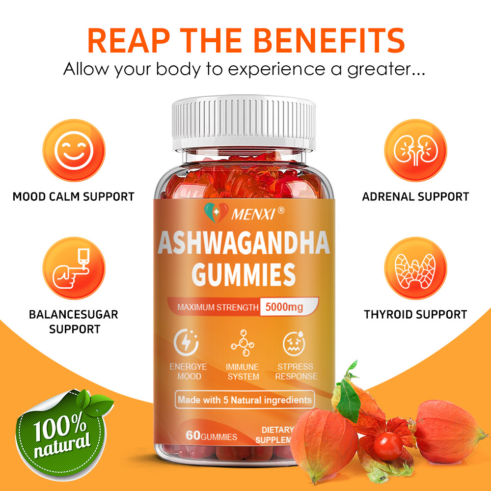 Ashwagandha Gummies Better Than Goli Extra Strength 5000mg Ashwagandha Root