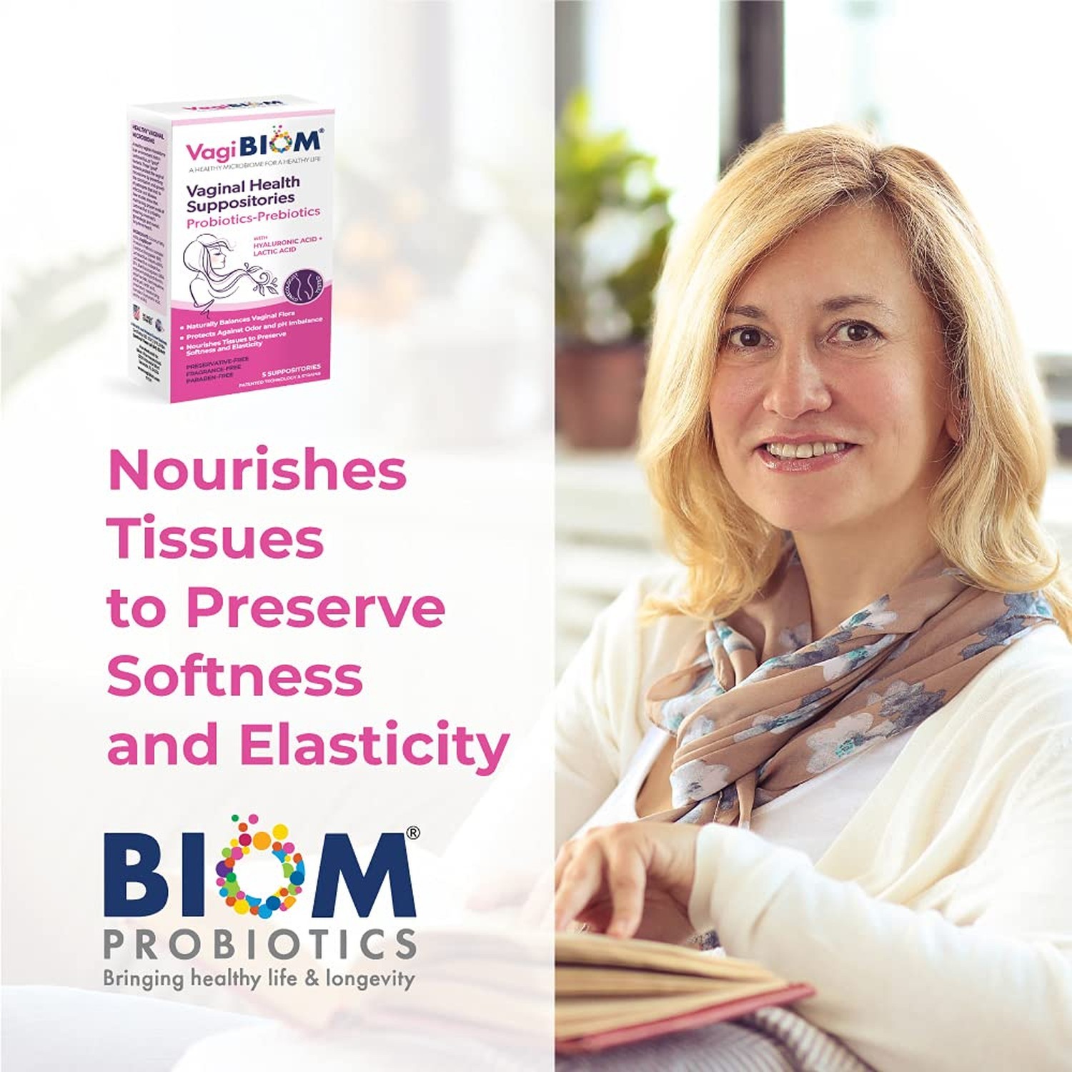 VagiBiom Lactobacillus Suppository: Microbiome Flora balance and Odor Control…