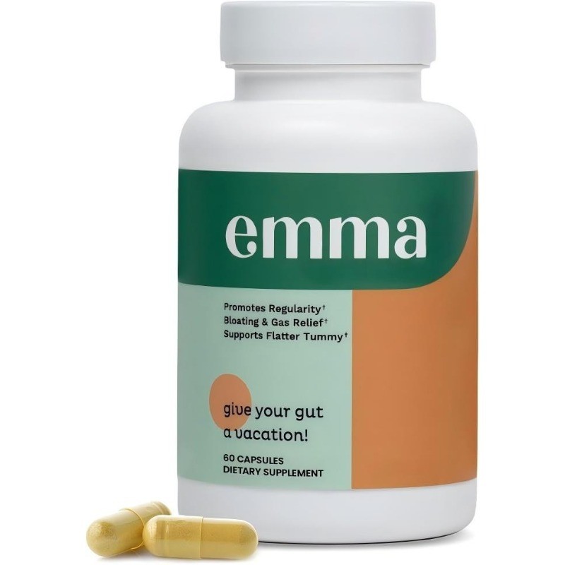 1-3 Pack Emma Gut Health Supplement for Bloating Relief & Leaky Gut 180 Capsules