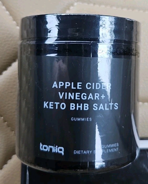 Toniiq Apple Cider Vinegar + Keto BHB Salts 60 Gummies NEW