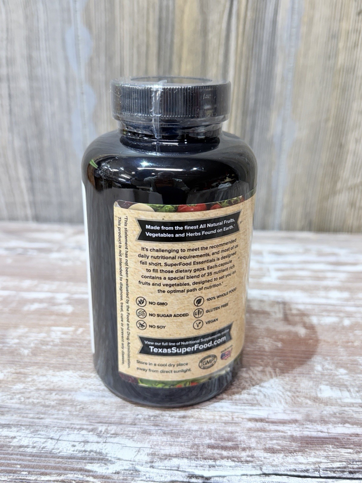 Texas Super Food 180 Capsules Natures Best 35 Fruits Vegetable’s Herbs No EXP.