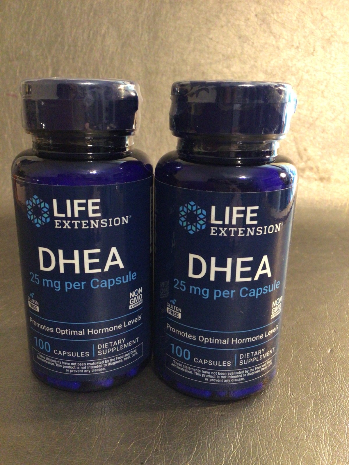 2 Life Extension DHEA 25 mg – 2 x 100 Capsules – Exp 02/2028