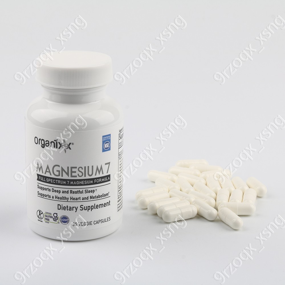 Organixx Magnesium 7 supplemental, Natural Magnesium Capsules for Sleep Support