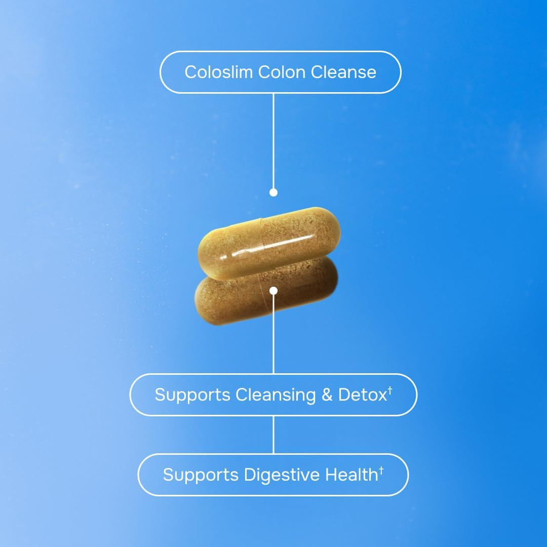 Gentle Colon Cleanse Capsules Digestive Health Gut Flora Support 30 Count