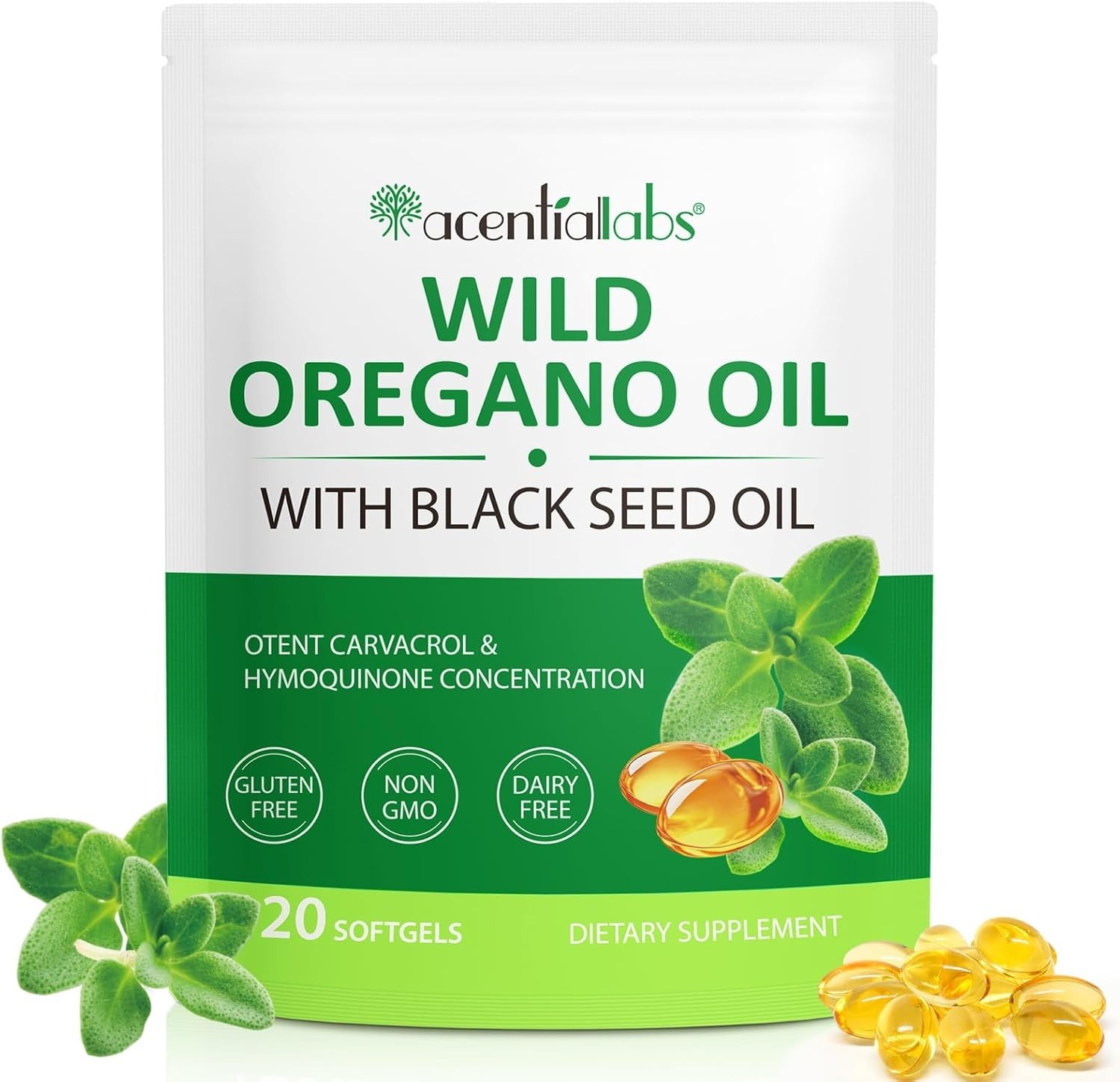 Resilia Oil Of Oregano With Black Seed Oil 6,000MG