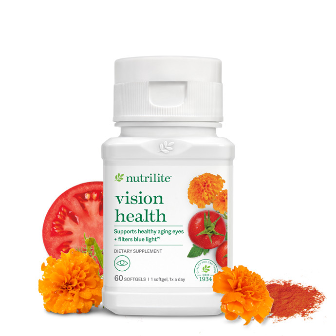 Nutrilite Vision Health Dietary Supplement 60 Softgels, Exp 03/2028 New Sealed