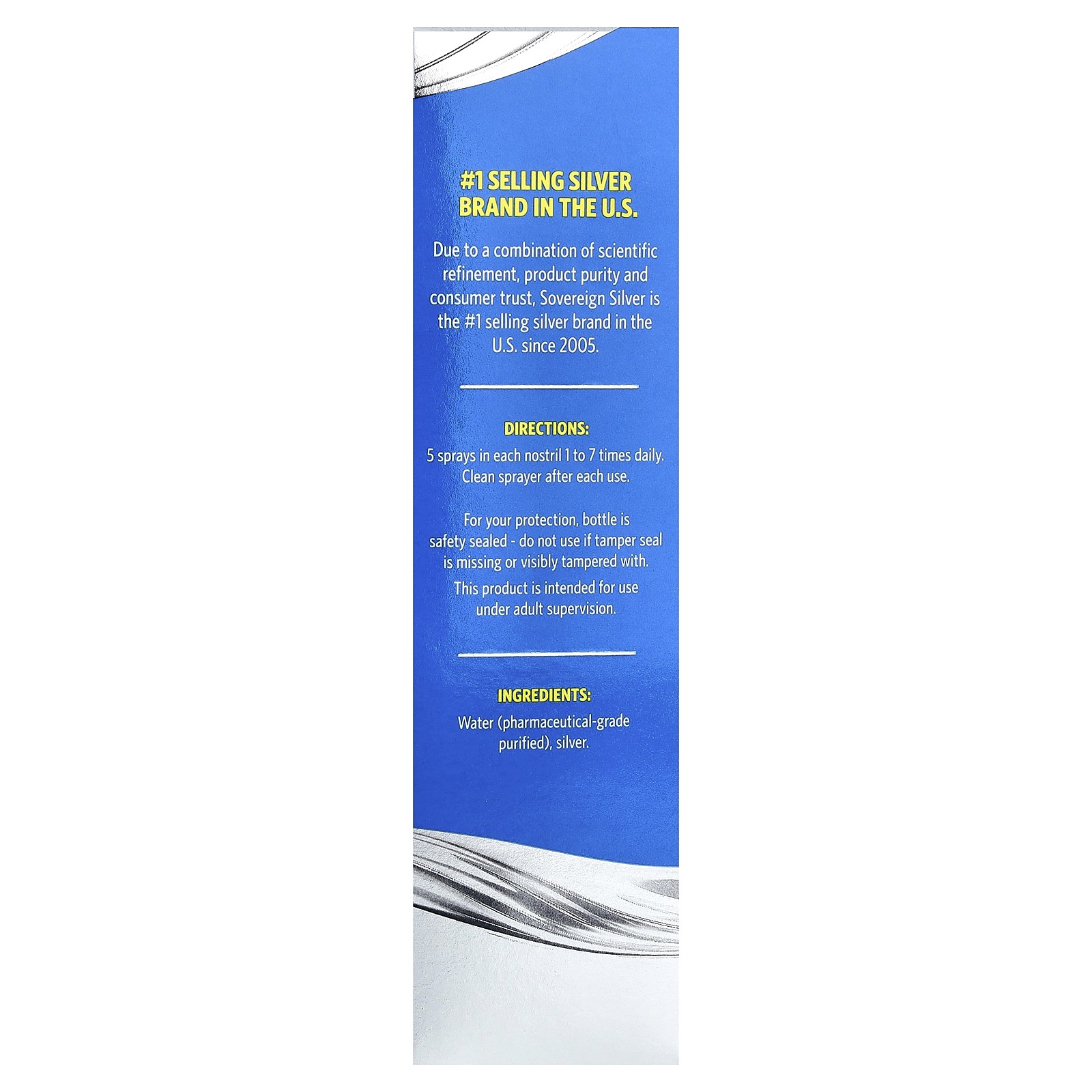 Bio-Active Silver Hydrosol, Natural Nasal Spray, Sinus Relief, 10 PPM, 2 fl oz