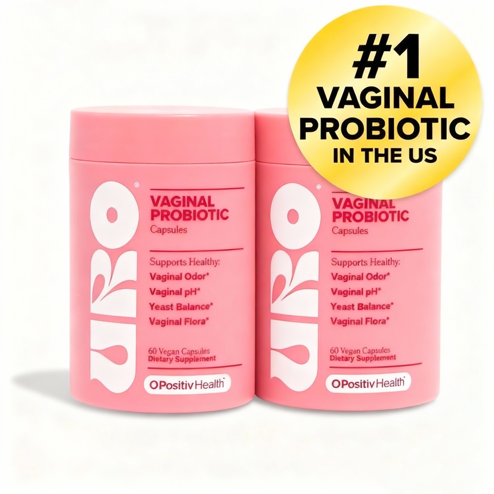 URO Women’s Probiotics – 60 Total Count (Pack of 1) – Probiotics designed for