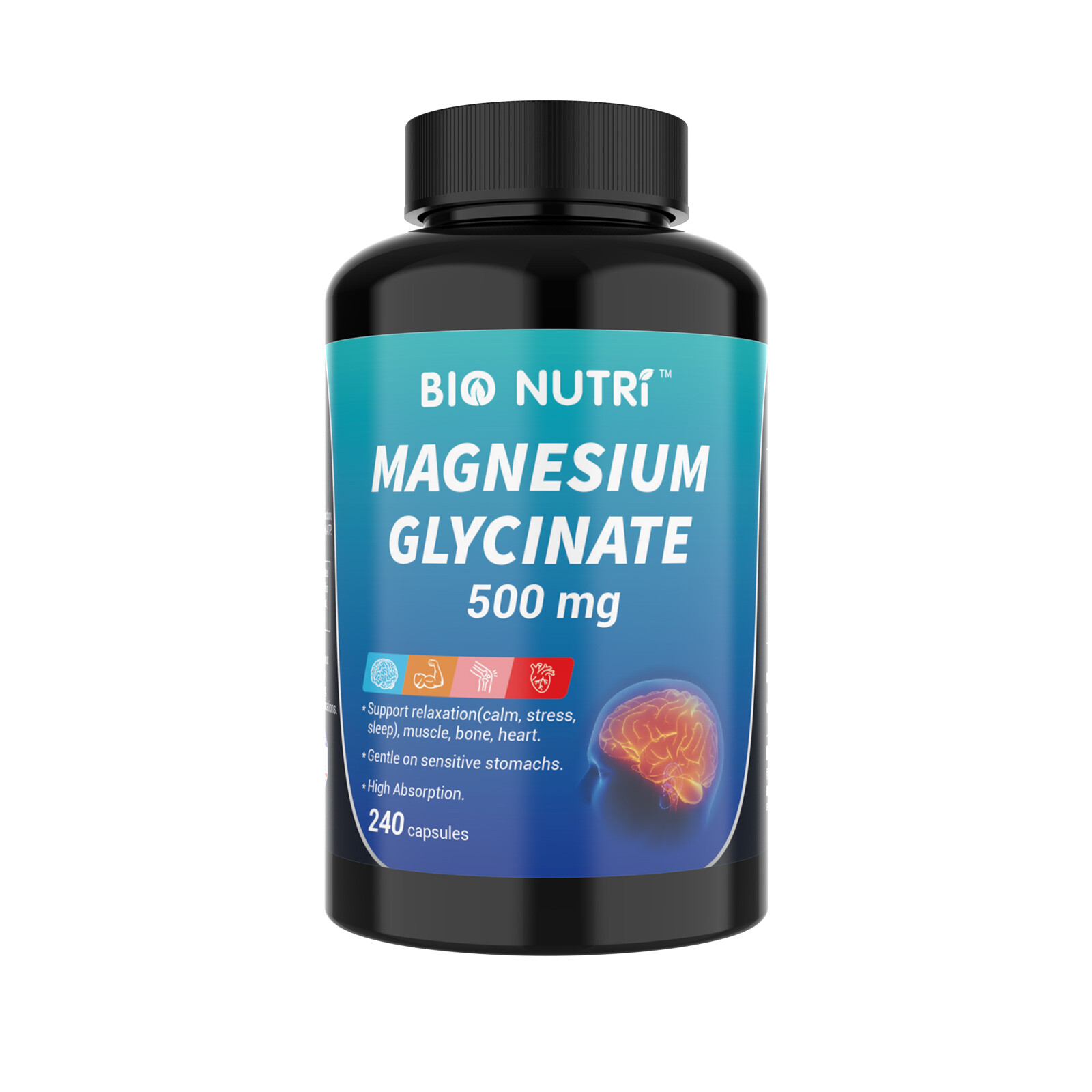 Magnesium Glycinate For Improved Sleep Stress Anxiety Relief 500mg Capsule LOT