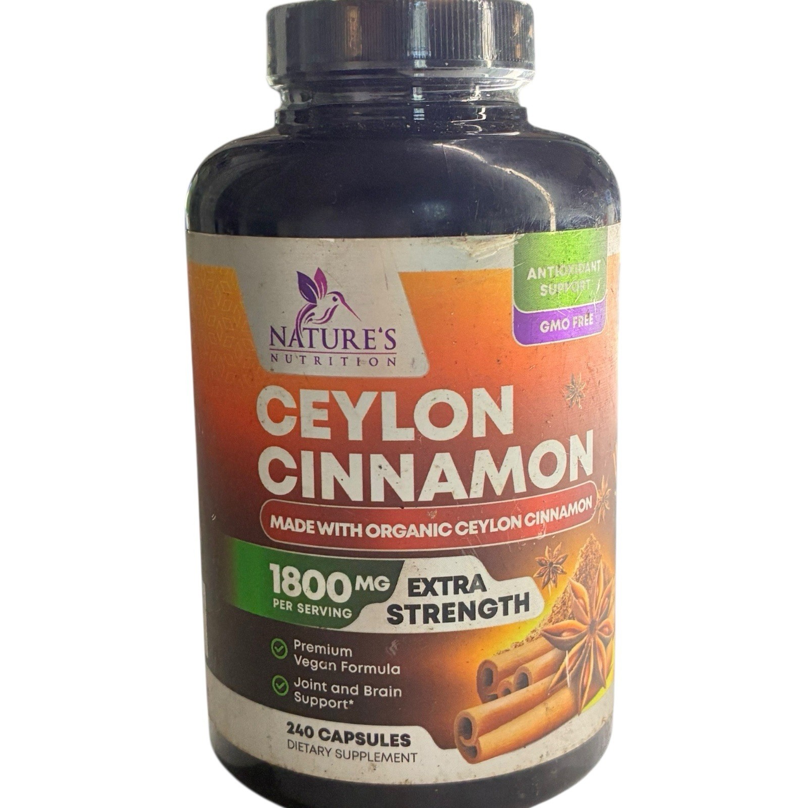 Nature’s Nutrition Turmeric Curcumin BioPerine 1950mg 240 Count Exp 01/2025