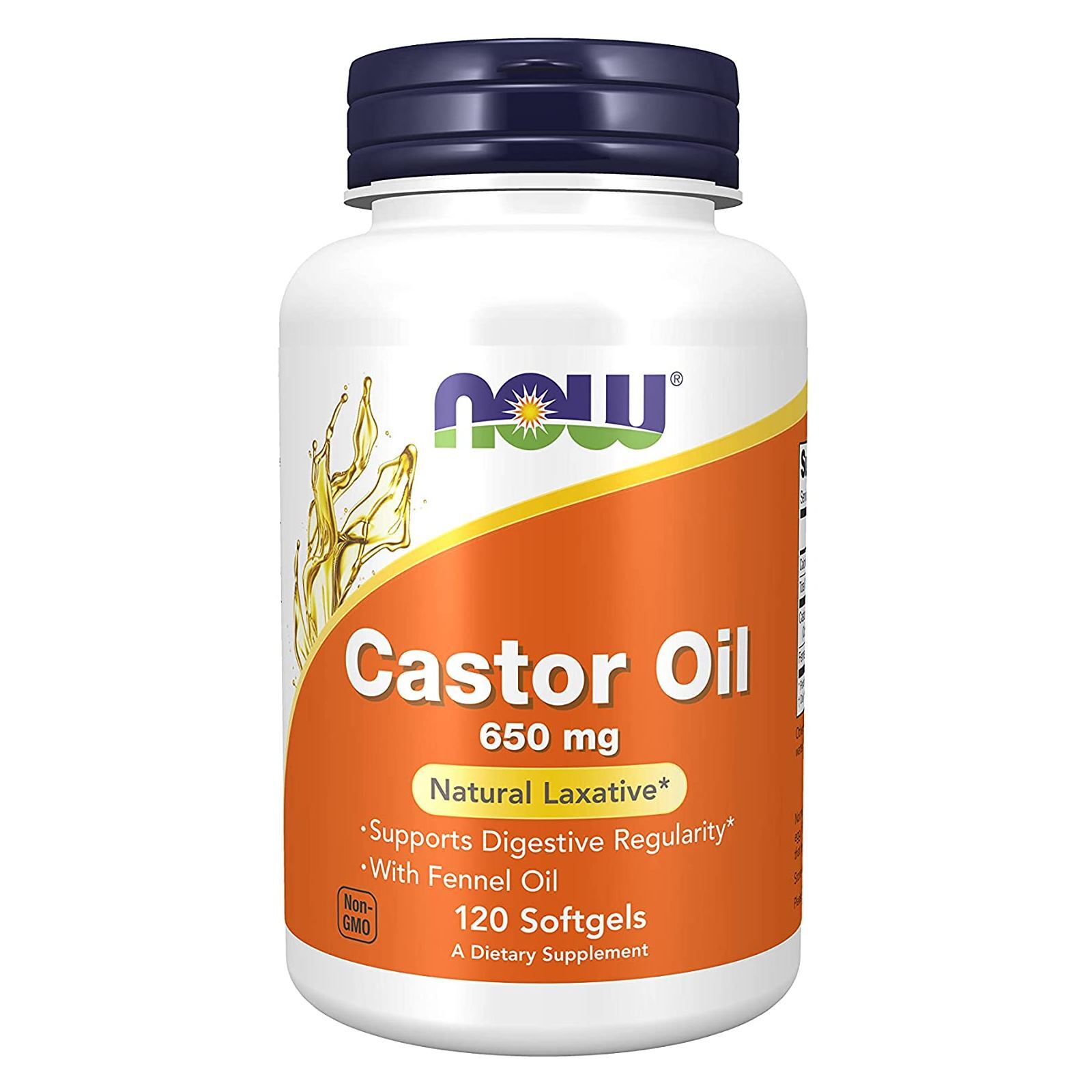 NOW FOODS Castor Oil 650 mg – 120 Softgels