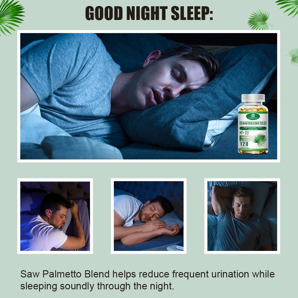 Saw Palmetto 1000mg 120 Capsules Herbal Men’s Wellness Formula