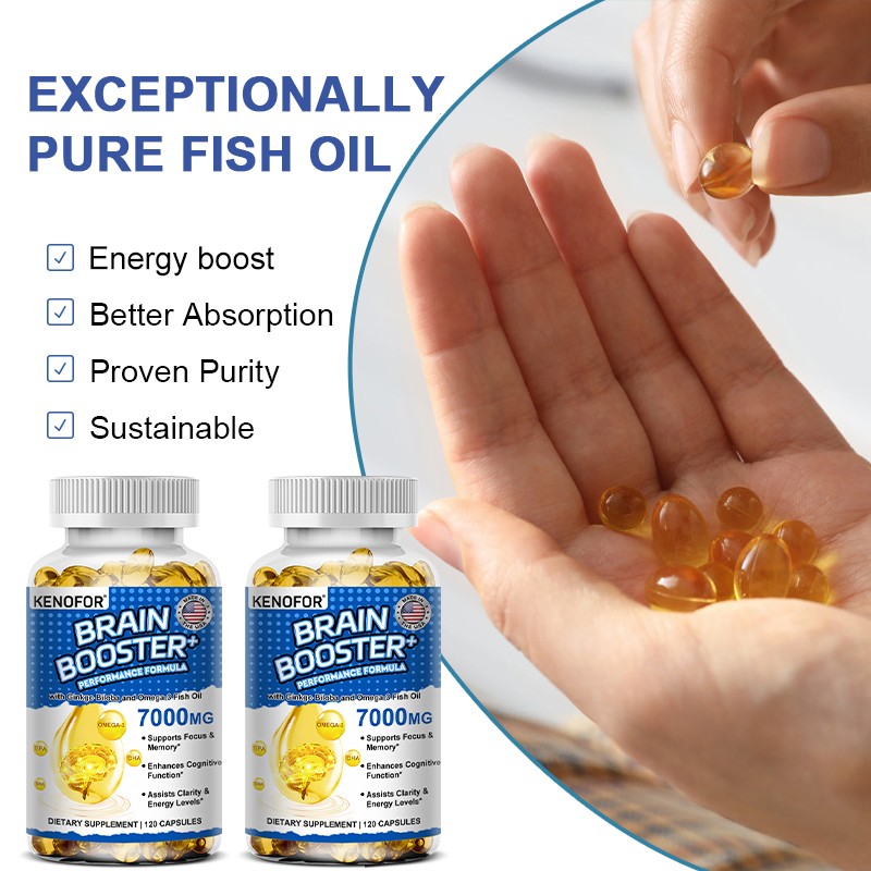 Kenofor Performance Formula with Ginkgo Biloba Omega 3 Fish Oil 30/60/120 Caps